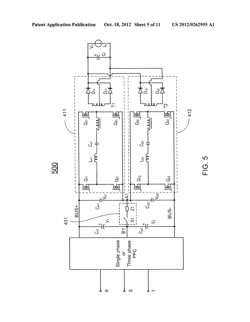 CONVERTER WITH INPUT VOLTAGE BALANCE CIRCUIT - diagram, schematic, and image 06