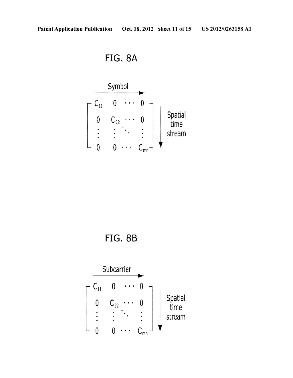 METHOD FOR TRANSMITTING CONTROL AND TRAINING SYMBOLS IN MULTI-USER     WIRELESS COMMUNICATION SYSTEM - diagram, schematic, and image 12