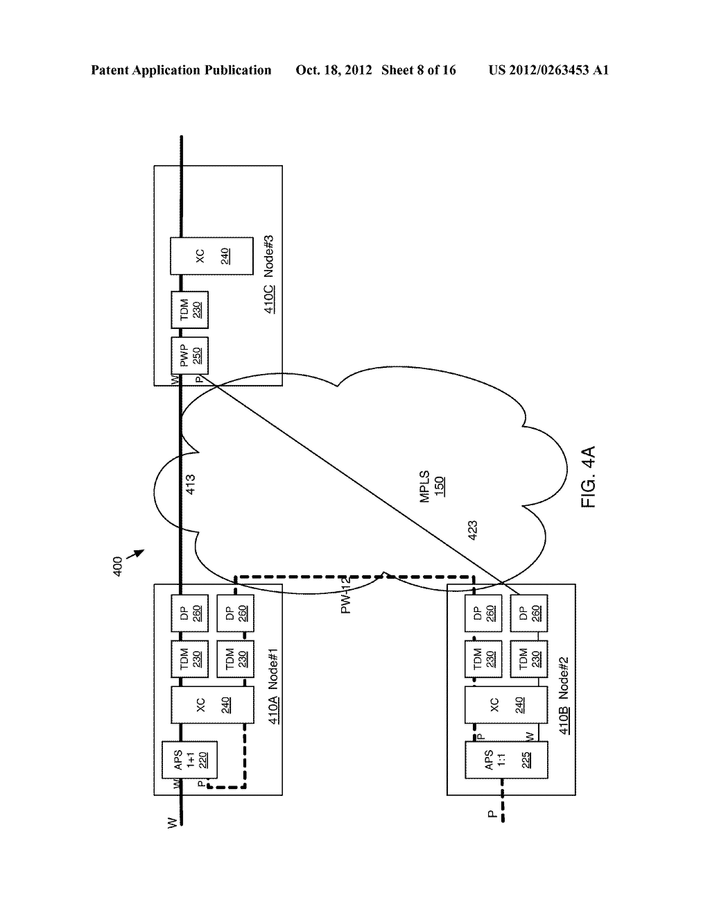 METHOD FOR SUPPORTING SNCP OVER PACKET NETWORK - diagram, schematic, and image 09