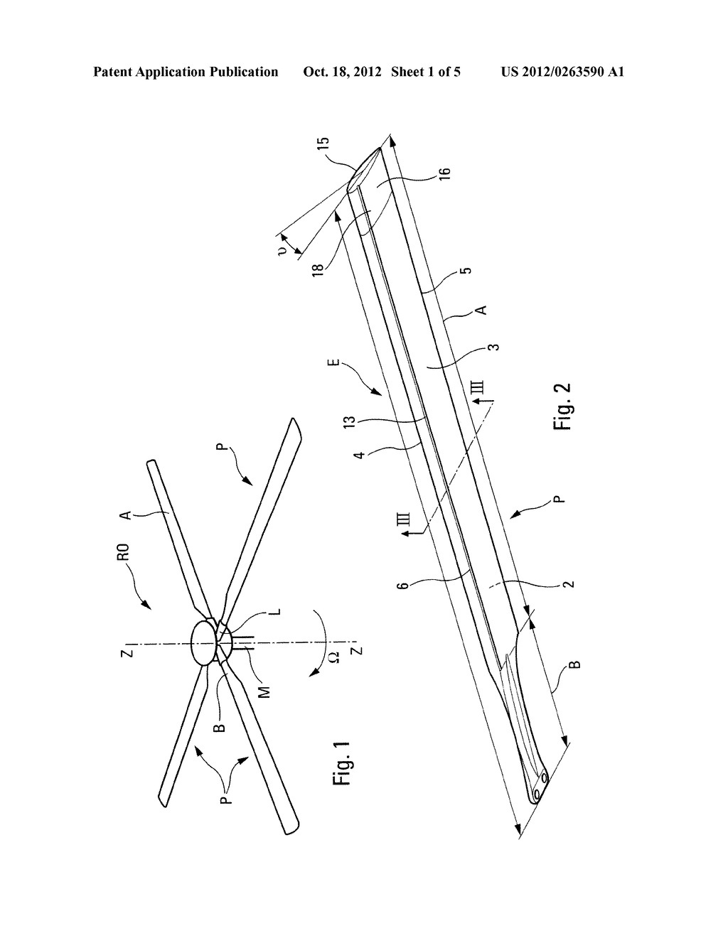 ROTARY WING BLADE, ROTOR COMPRISING AT LEAST TWO OF SUCH BLADES AND METHOD     TO IMPLEMENT SUCH A ROTOR - diagram, schematic, and image 02