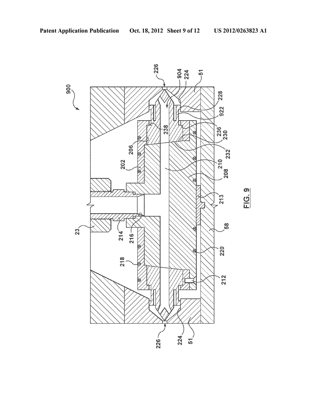 INJECTION MOLDING NOZZLE HAVING A BRACING COMPONENT AND A SECURING     COMPONENT - diagram, schematic, and image 10