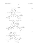 COLORED CURABLE COMPOSITION, RESIST LIQUID, INK FOR INKJET PRINTING, COLOR     FILTER, METHOD OF PRODUCING COLOR FILTER, SOLID-STATE IMAGE SENSOR,     LIQUID CRYSTAL DISPLAY, ORGANIC EL DISPLAY, IMAGE DISPLAY DEVICE AND     COLORANT COMPOUND diagram and image