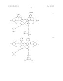 COLORED CURABLE COMPOSITION, RESIST LIQUID, INK FOR INKJET PRINTING, COLOR     FILTER, METHOD OF PRODUCING COLOR FILTER, SOLID-STATE IMAGE SENSOR,     LIQUID CRYSTAL DISPLAY, ORGANIC EL DISPLAY, IMAGE DISPLAY DEVICE AND     COLORANT COMPOUND diagram and image