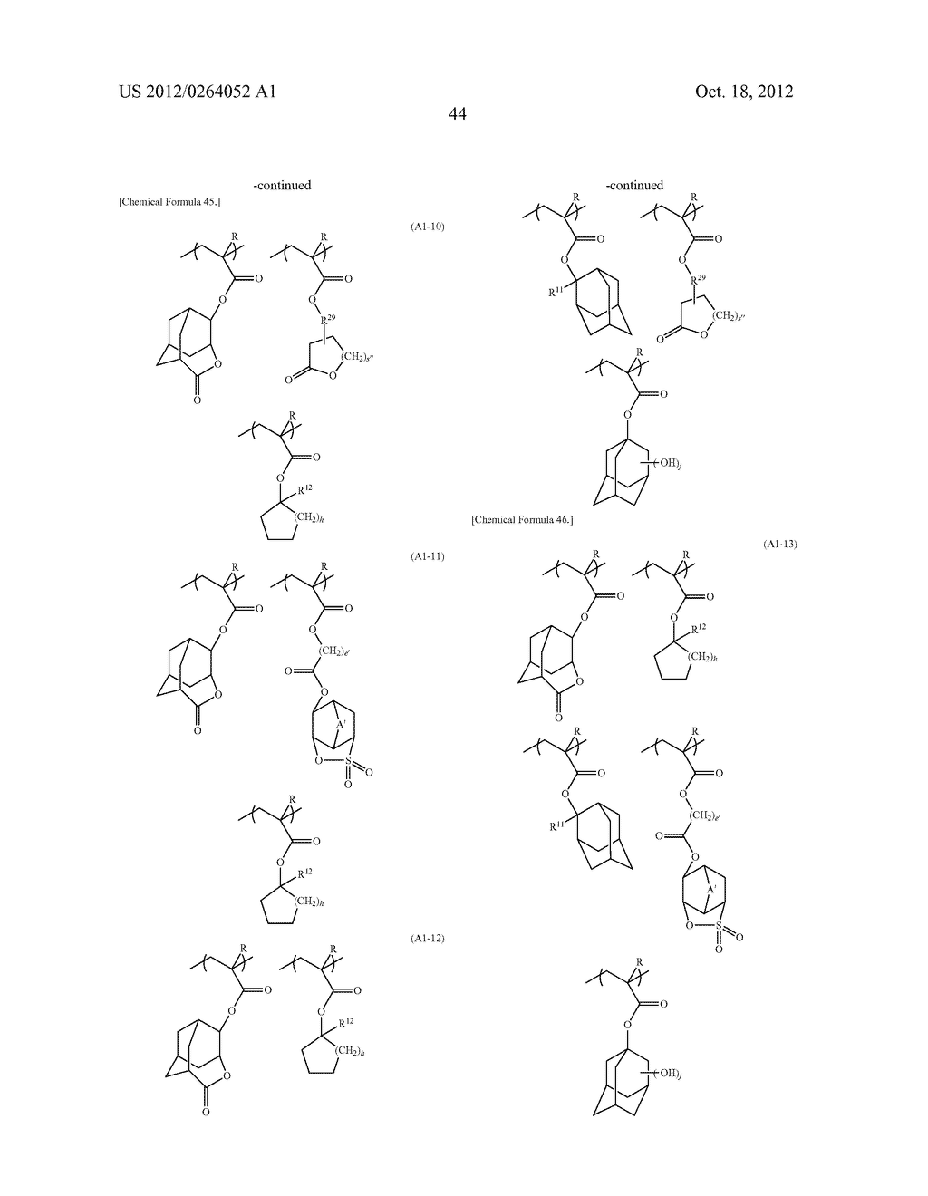 RESIST COMPOSITION, METHOD OF FORMING RESIST PATTERN, AND POLYMERIC     COMPOUND - diagram, schematic, and image 45