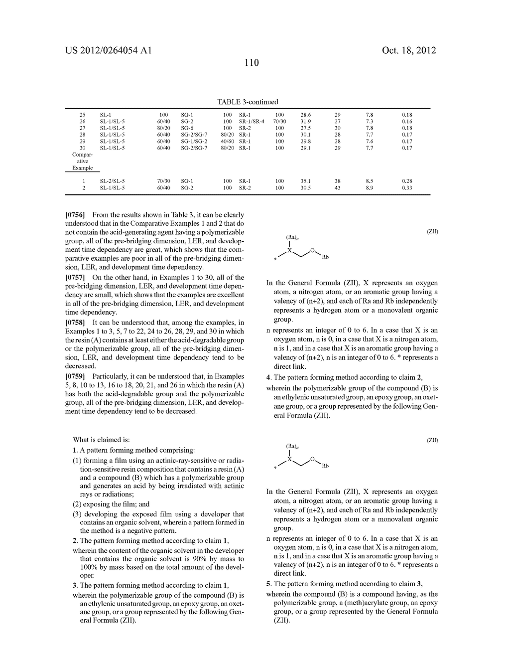 PATTERN FORMING METHOD, ACTINIC-RAY-SENSITIVE OR RADIATION-SENSITIVE RESIN     COMPOSITION, AND RESIST FILM - diagram, schematic, and image 111