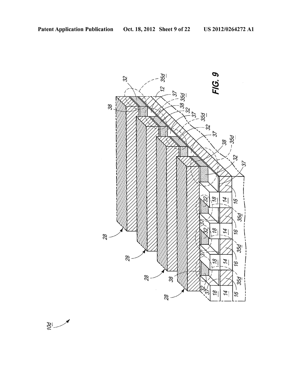 Methods Of Forming A Nonvolatile Memory Cell And Methods Of Forming An     Array Of Nonvolatile Memory Cells Array Of Nonvolatile Memory Cells - diagram, schematic, and image 10