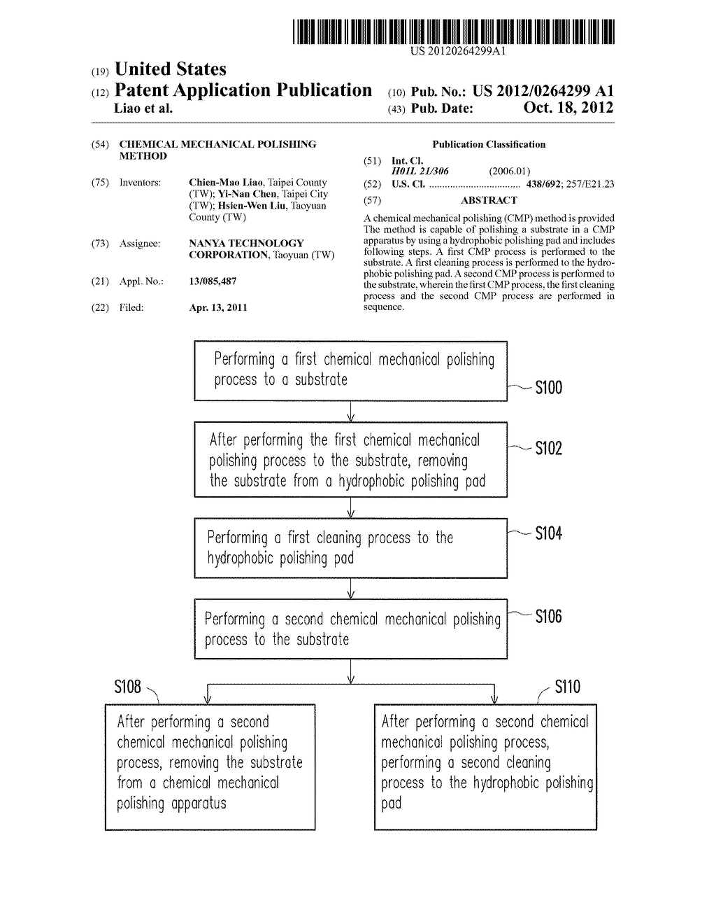 CHEMICAL MECHANICAL POLISHING METHOD - diagram, schematic, and image 01