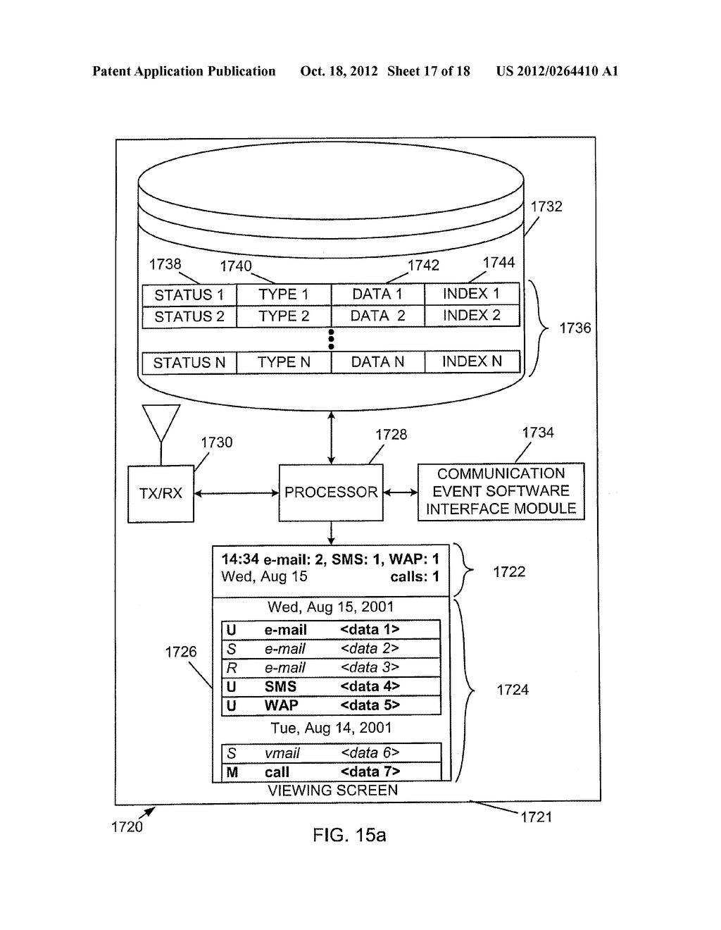 ADVANCED VOICE AND DATA OPERATIONS IN A DUAL-MODE MOBILE DATA     COMMUNICATION DEVICE - diagram, schematic, and image 18