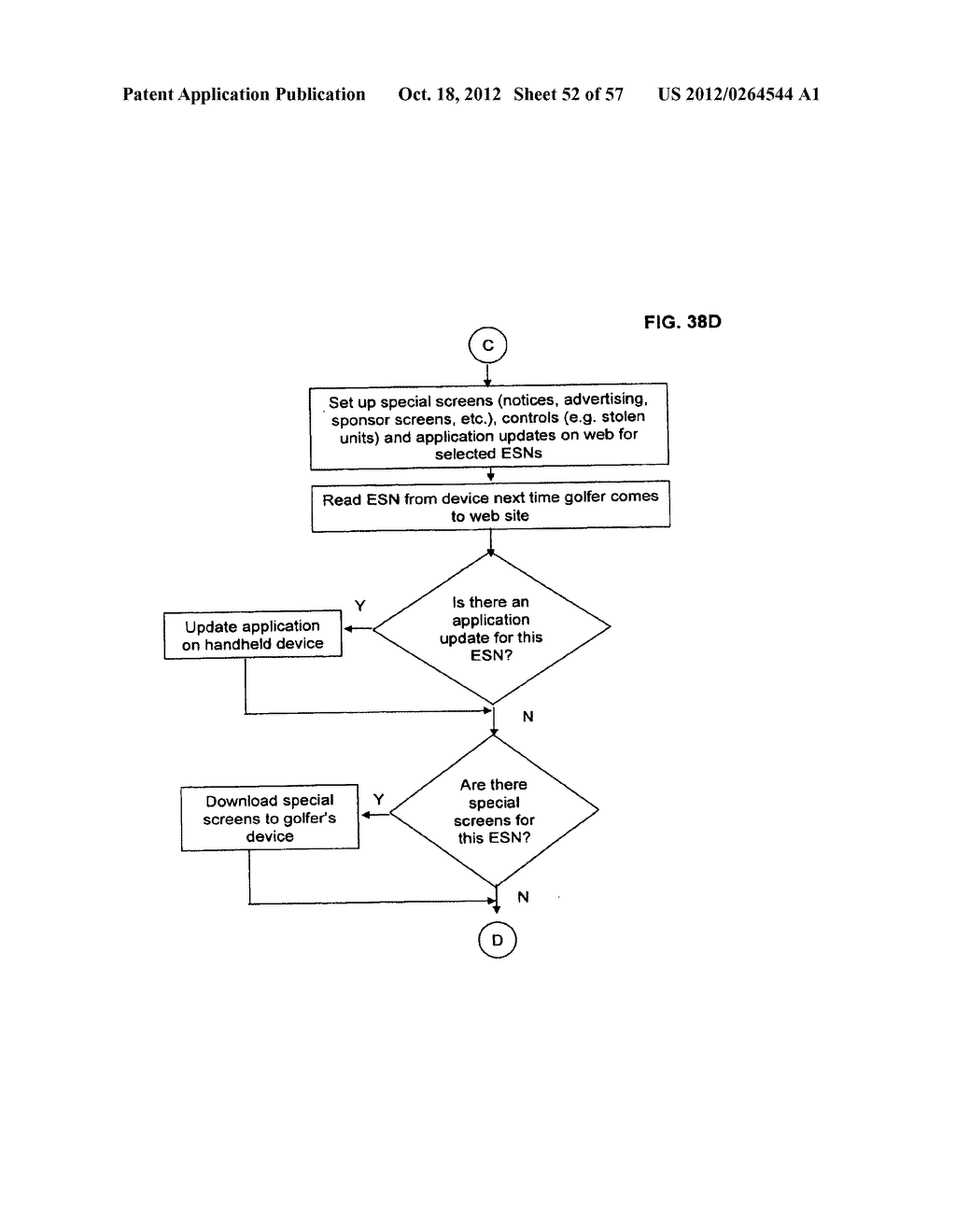 PERSONAL GOLFING ASSISTANT AND METHOD AND SYSTEM FOR GRAPHICALLY     DISPLAYING GOLF RELATED INFORMATION AND FOR COLLECTION, PROCESSING AND     DISTRIBUTION OF GOLF RELATED DATA - diagram, schematic, and image 53