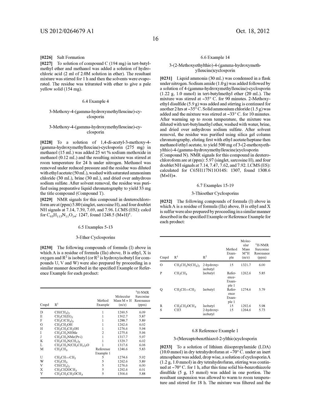 3-ETHER AND 3-THIOETHER SUBSTITUTED CYCLOSPORIN DERIVATIVES FOR THE     TREATMENT AND PREVENTION OF HEPATITIS C INFECTION - diagram, schematic, and image 17