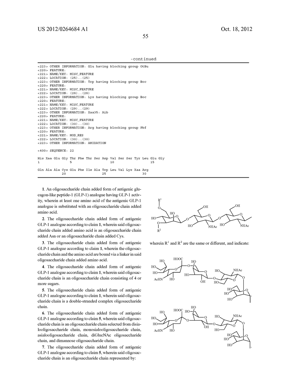 Glycosylated Form of Antigenic GLP-1 Analogue - diagram, schematic, and image 60