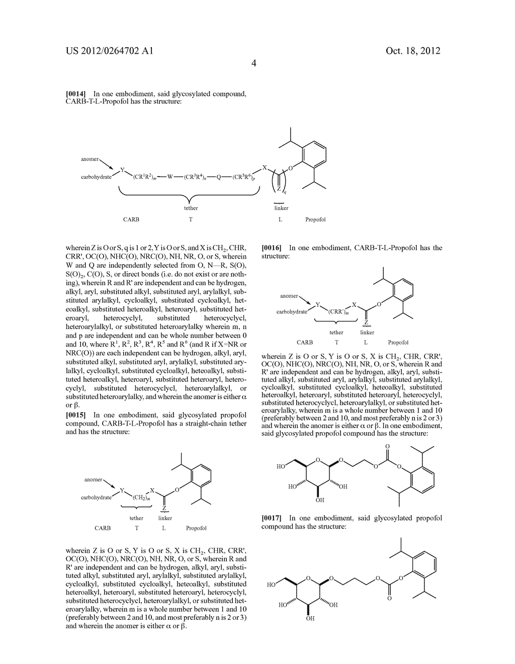 Synthesis And Use Of Glycoside Derivatives of Propofol - diagram, schematic, and image 23