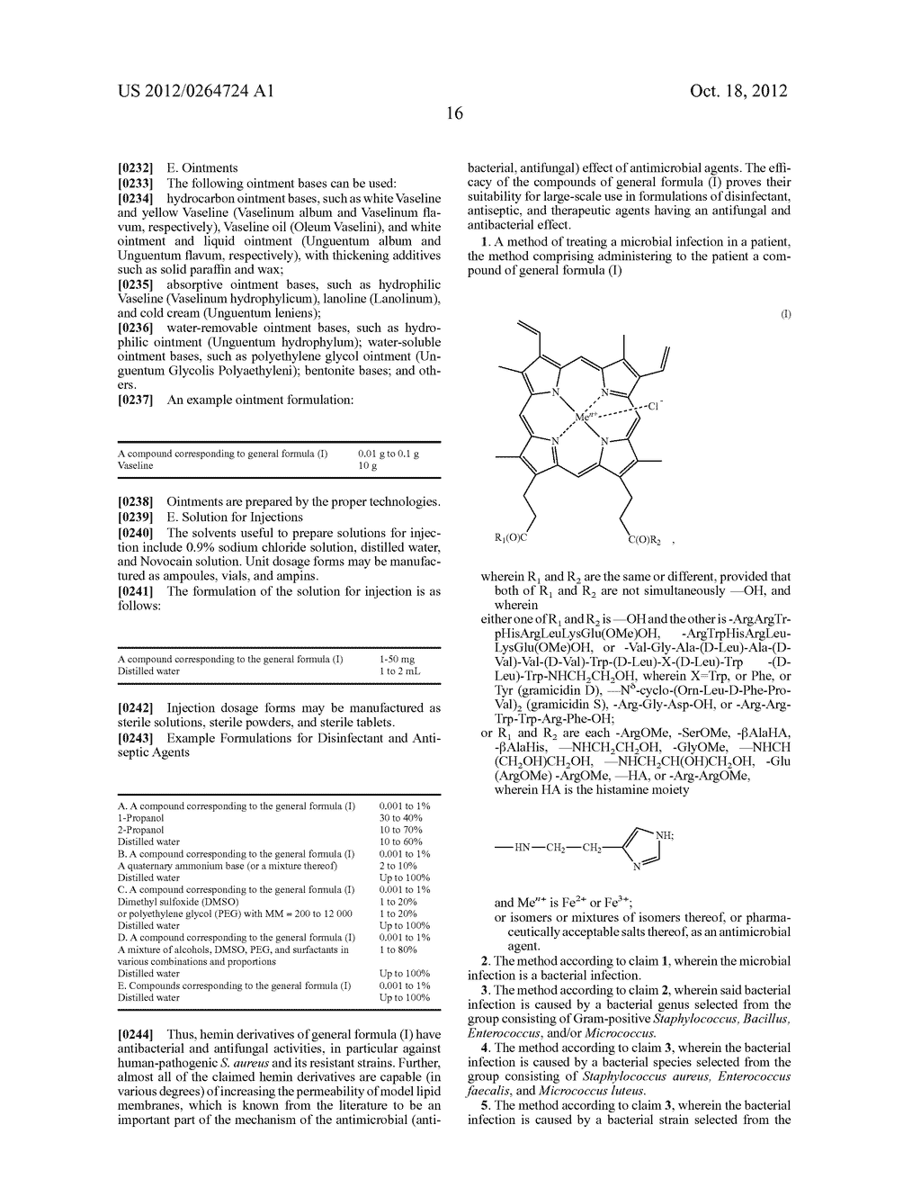 ANTIMICROBIAL AGENTS BASED ON HEMIN DERIVATIVES - diagram, schematic, and image 20