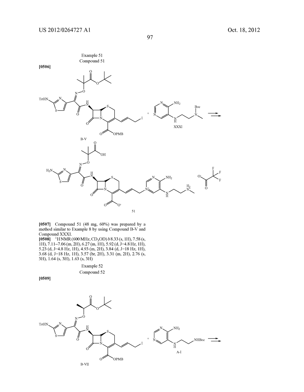 NOVEL CEPHALOSPORIN DERIVATIVES AND PHARMACEUTICAL COMPOSITIONS THEREOF - diagram, schematic, and image 100