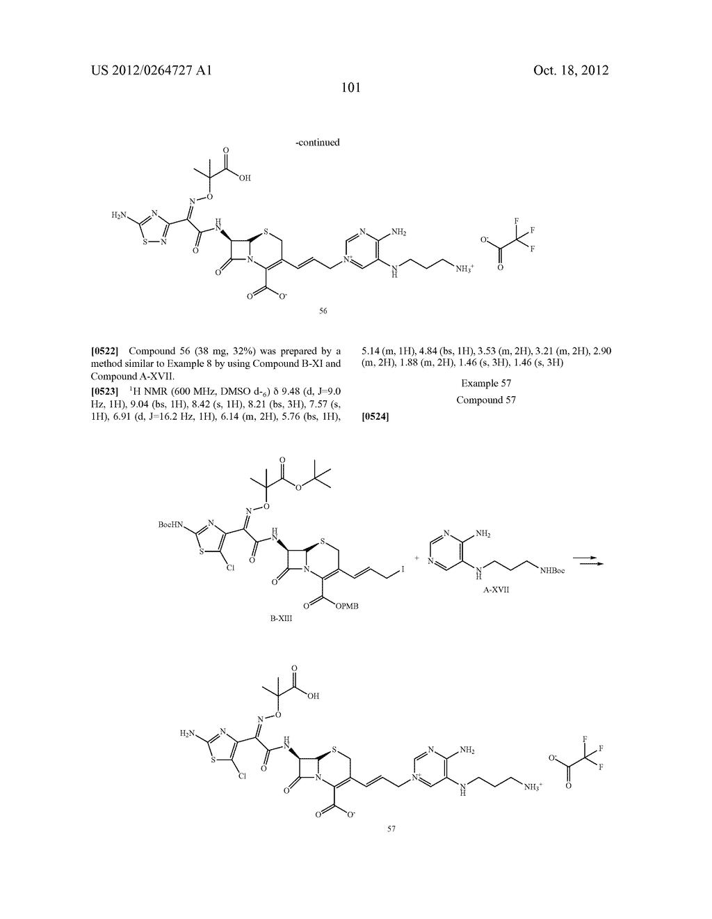 NOVEL CEPHALOSPORIN DERIVATIVES AND PHARMACEUTICAL COMPOSITIONS THEREOF - diagram, schematic, and image 104