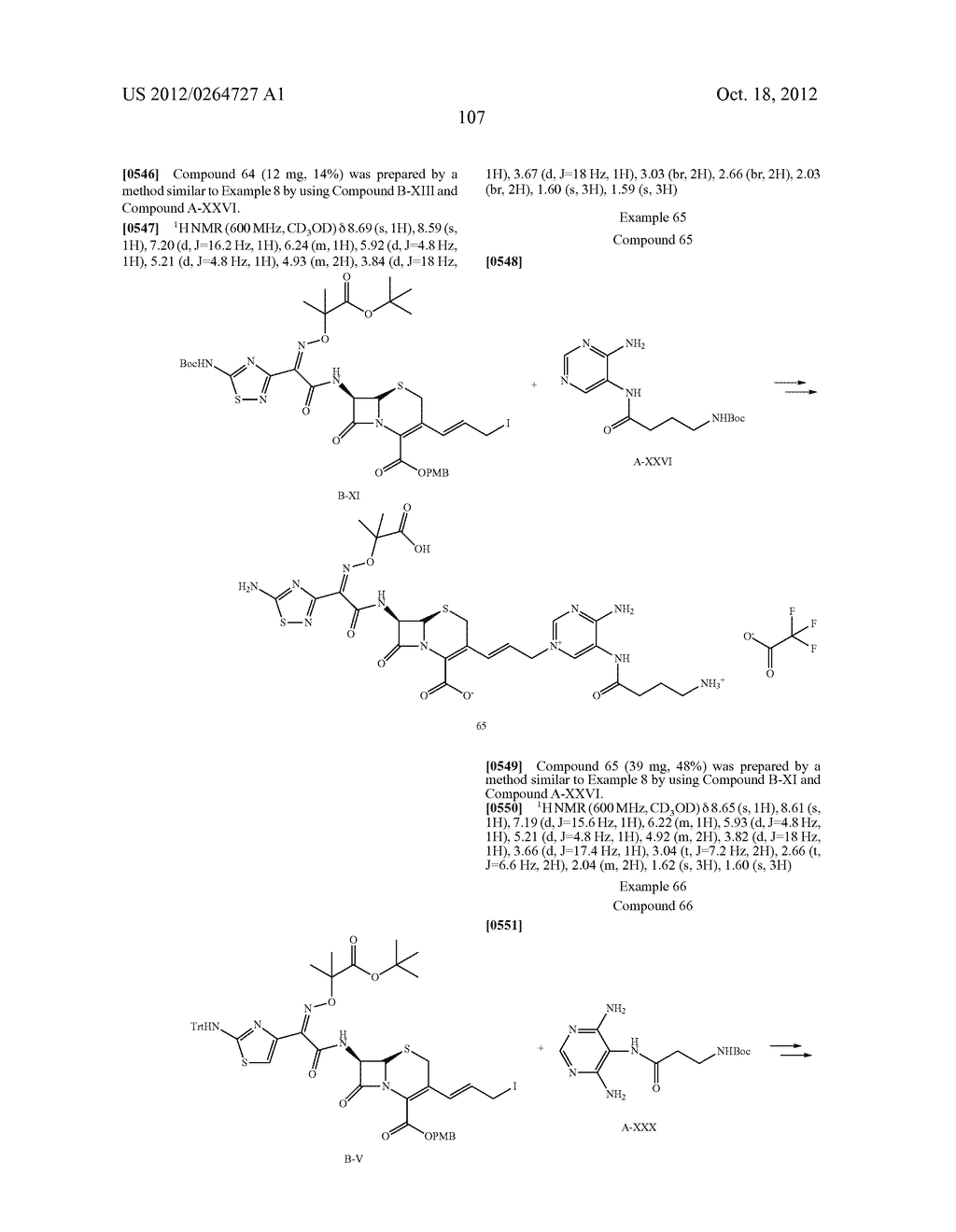 NOVEL CEPHALOSPORIN DERIVATIVES AND PHARMACEUTICAL COMPOSITIONS THEREOF - diagram, schematic, and image 110