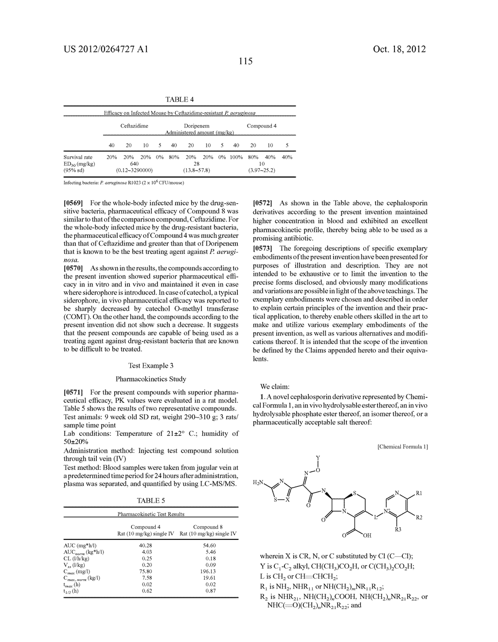 NOVEL CEPHALOSPORIN DERIVATIVES AND PHARMACEUTICAL COMPOSITIONS THEREOF - diagram, schematic, and image 118
