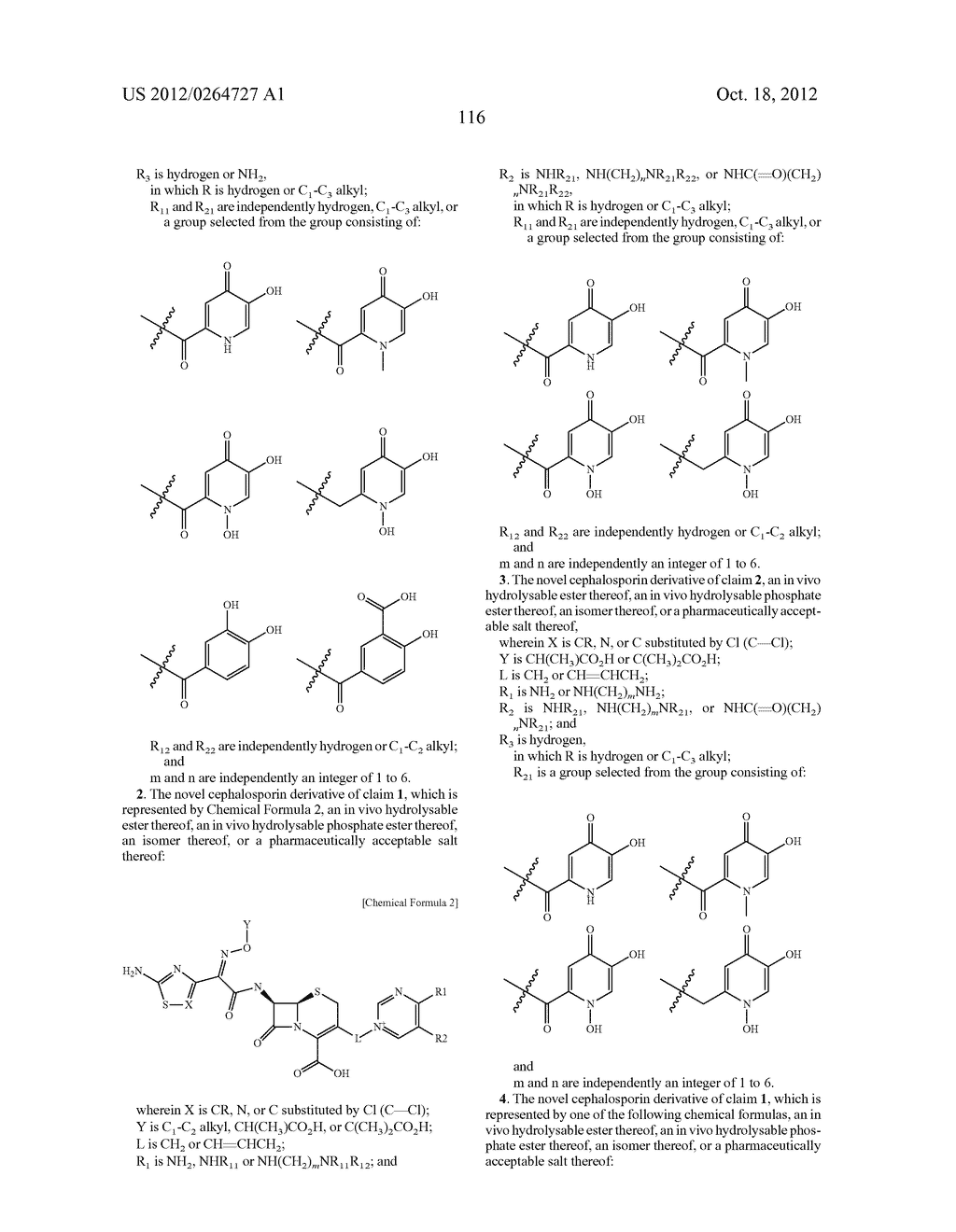 NOVEL CEPHALOSPORIN DERIVATIVES AND PHARMACEUTICAL COMPOSITIONS THEREOF - diagram, schematic, and image 119