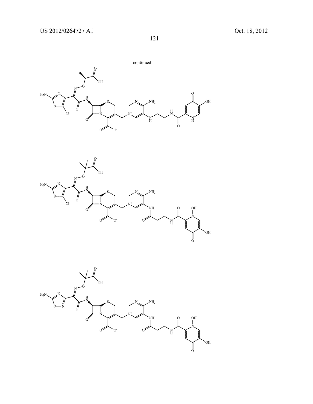 NOVEL CEPHALOSPORIN DERIVATIVES AND PHARMACEUTICAL COMPOSITIONS THEREOF - diagram, schematic, and image 124