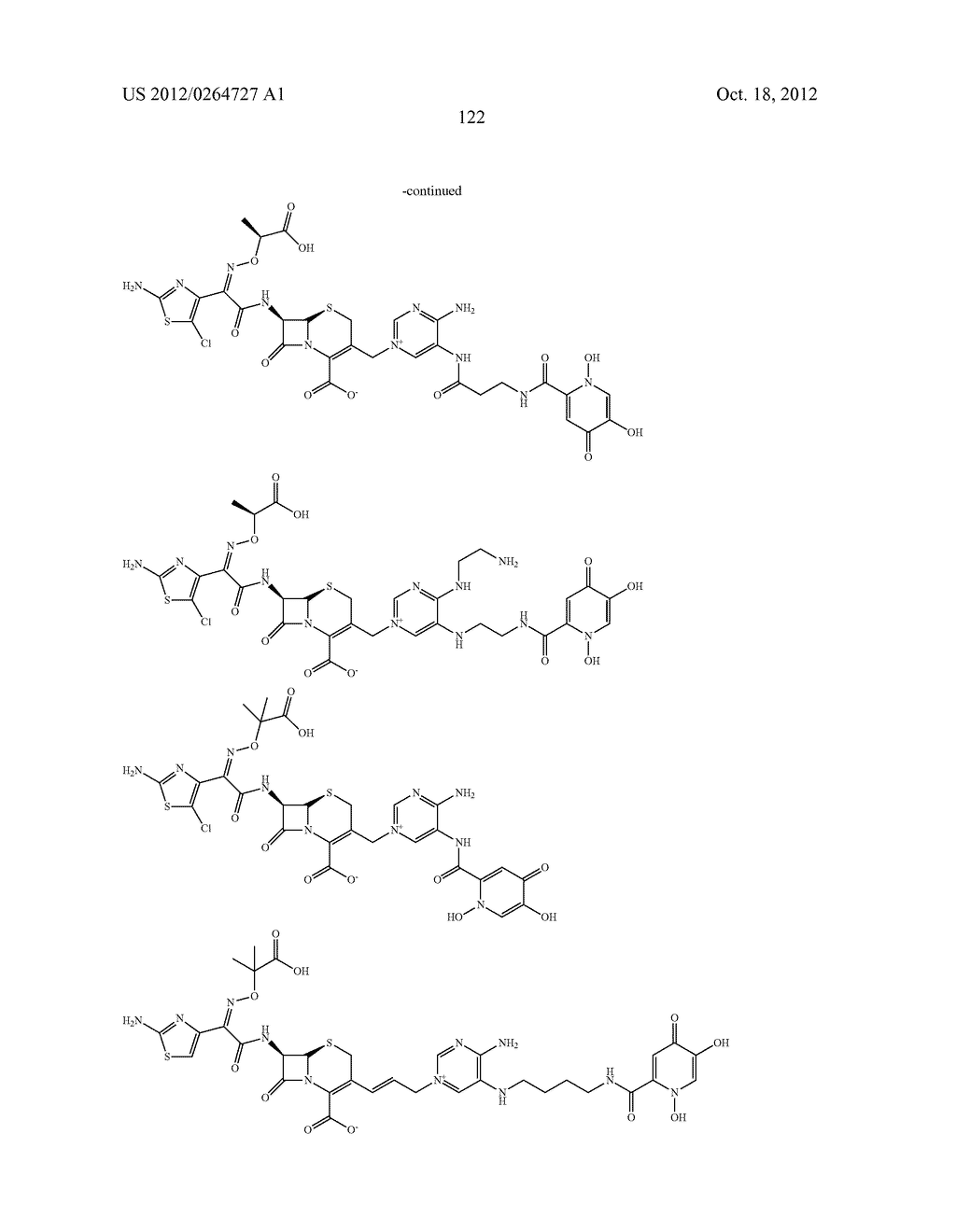 NOVEL CEPHALOSPORIN DERIVATIVES AND PHARMACEUTICAL COMPOSITIONS THEREOF - diagram, schematic, and image 125