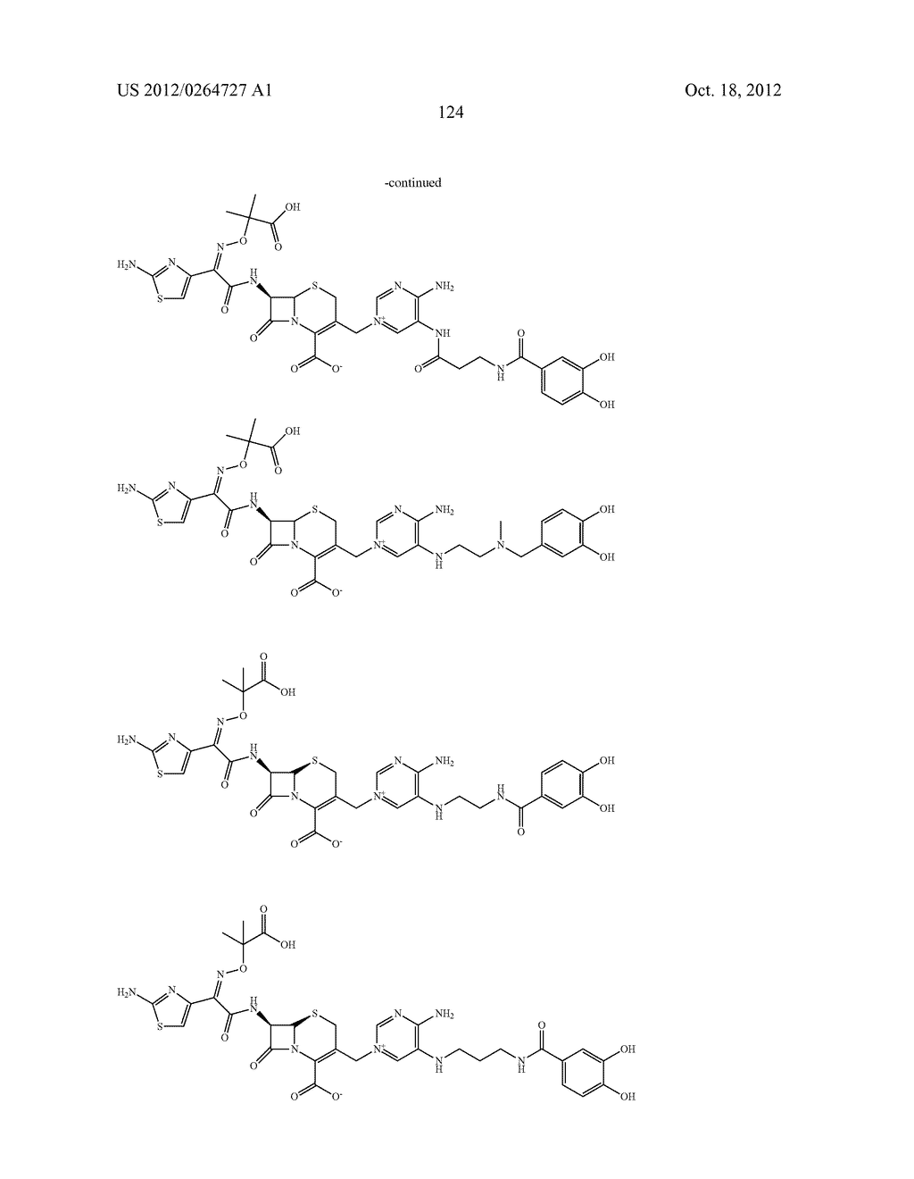 NOVEL CEPHALOSPORIN DERIVATIVES AND PHARMACEUTICAL COMPOSITIONS THEREOF - diagram, schematic, and image 127