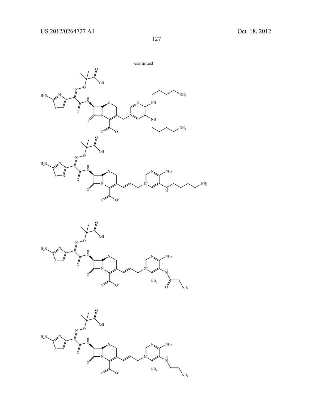 NOVEL CEPHALOSPORIN DERIVATIVES AND PHARMACEUTICAL COMPOSITIONS THEREOF - diagram, schematic, and image 130