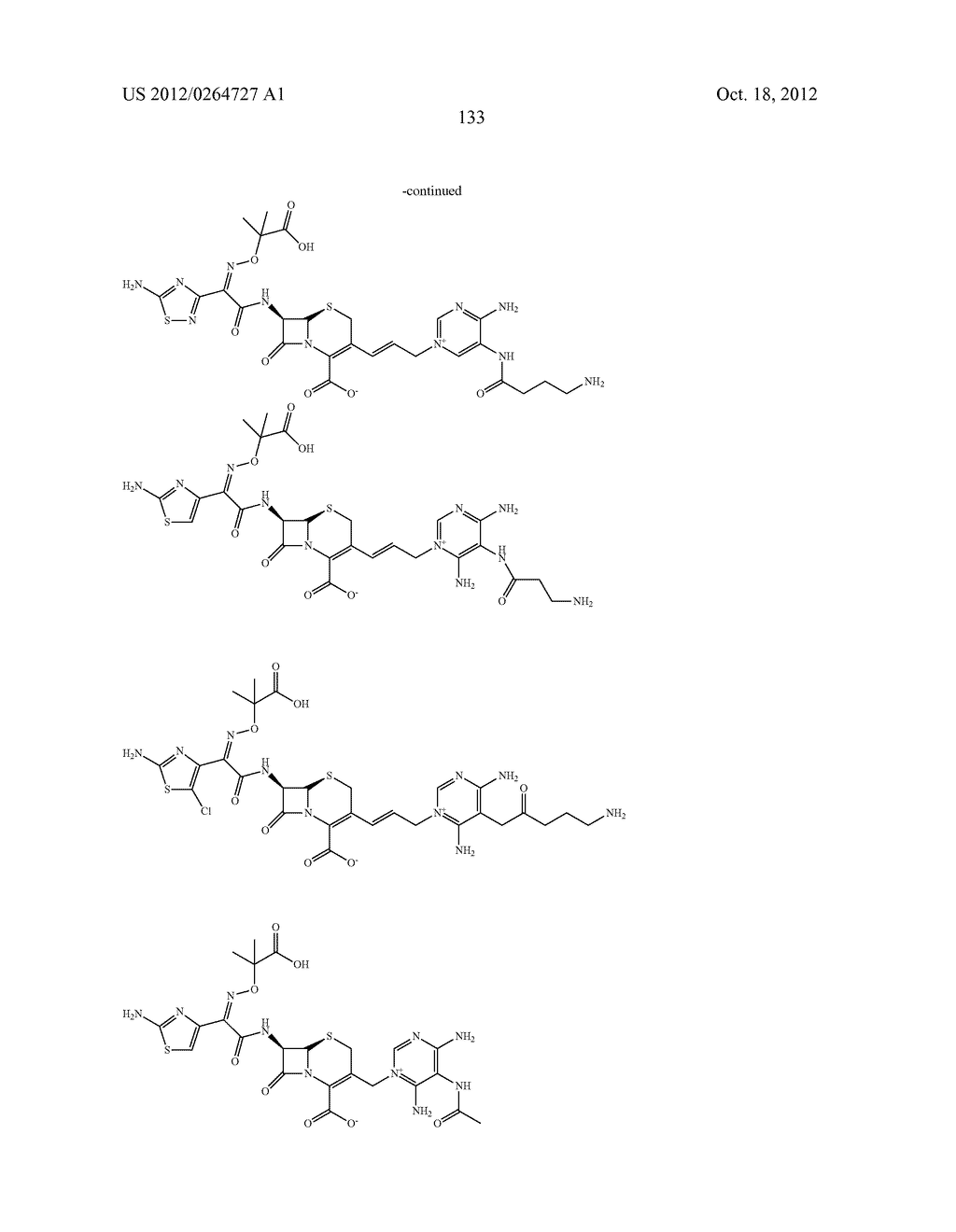 NOVEL CEPHALOSPORIN DERIVATIVES AND PHARMACEUTICAL COMPOSITIONS THEREOF - diagram, schematic, and image 136