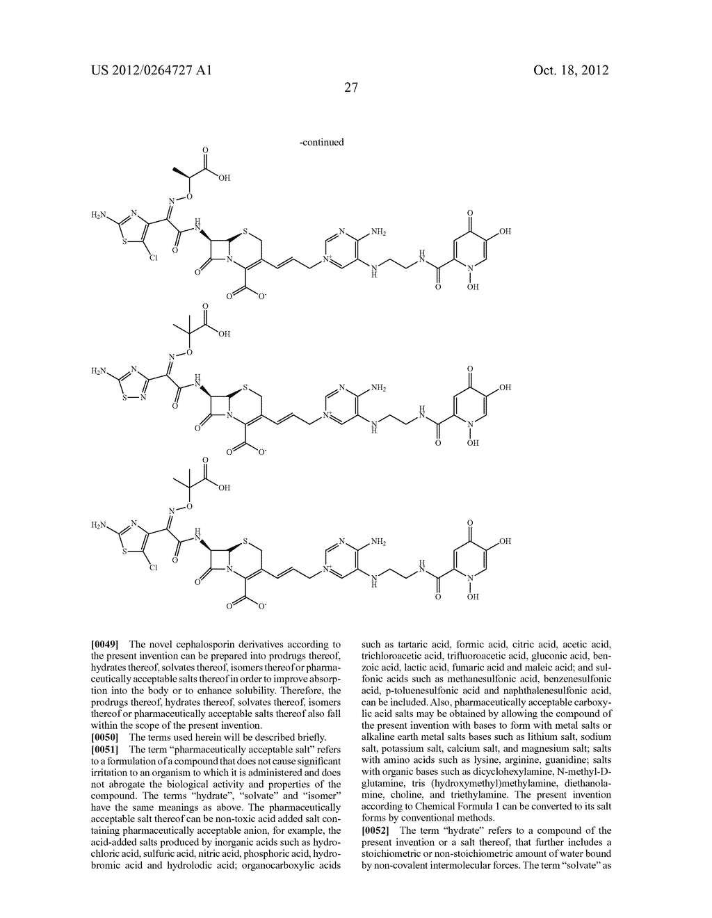 NOVEL CEPHALOSPORIN DERIVATIVES AND PHARMACEUTICAL COMPOSITIONS THEREOF - diagram, schematic, and image 30