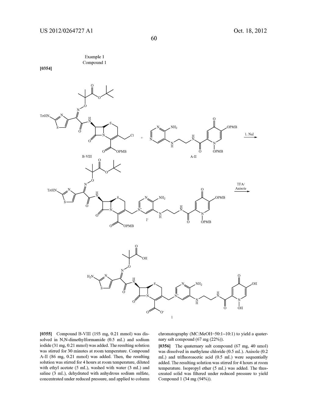 NOVEL CEPHALOSPORIN DERIVATIVES AND PHARMACEUTICAL COMPOSITIONS THEREOF - diagram, schematic, and image 63