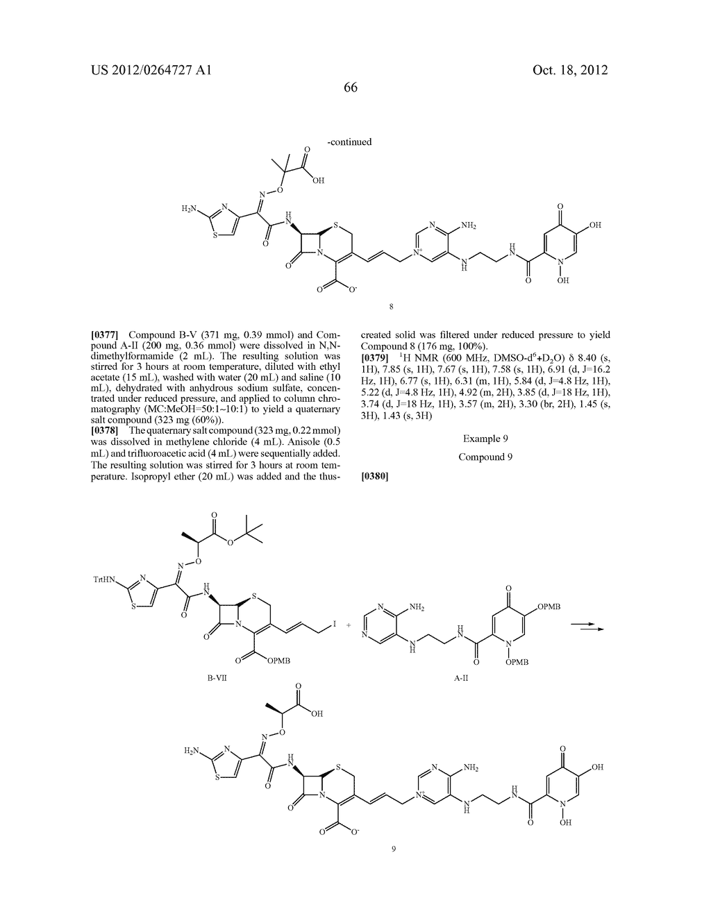 NOVEL CEPHALOSPORIN DERIVATIVES AND PHARMACEUTICAL COMPOSITIONS THEREOF - diagram, schematic, and image 69