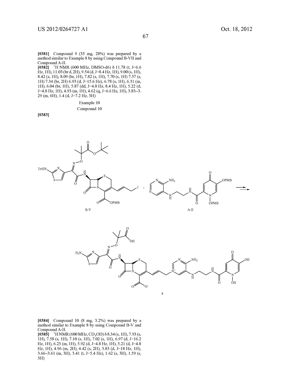 NOVEL CEPHALOSPORIN DERIVATIVES AND PHARMACEUTICAL COMPOSITIONS THEREOF - diagram, schematic, and image 70
