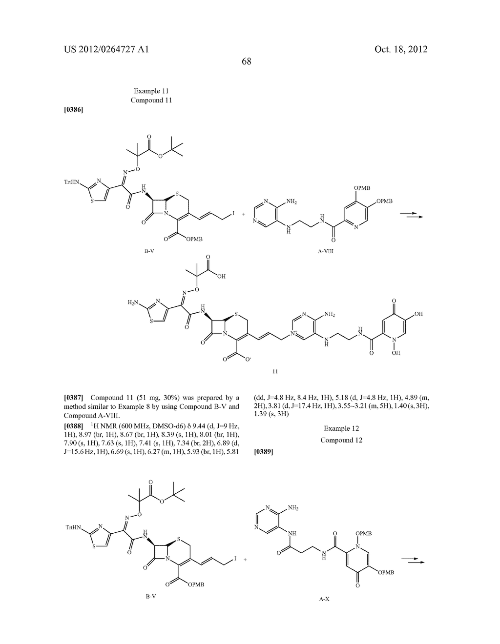 NOVEL CEPHALOSPORIN DERIVATIVES AND PHARMACEUTICAL COMPOSITIONS THEREOF - diagram, schematic, and image 71