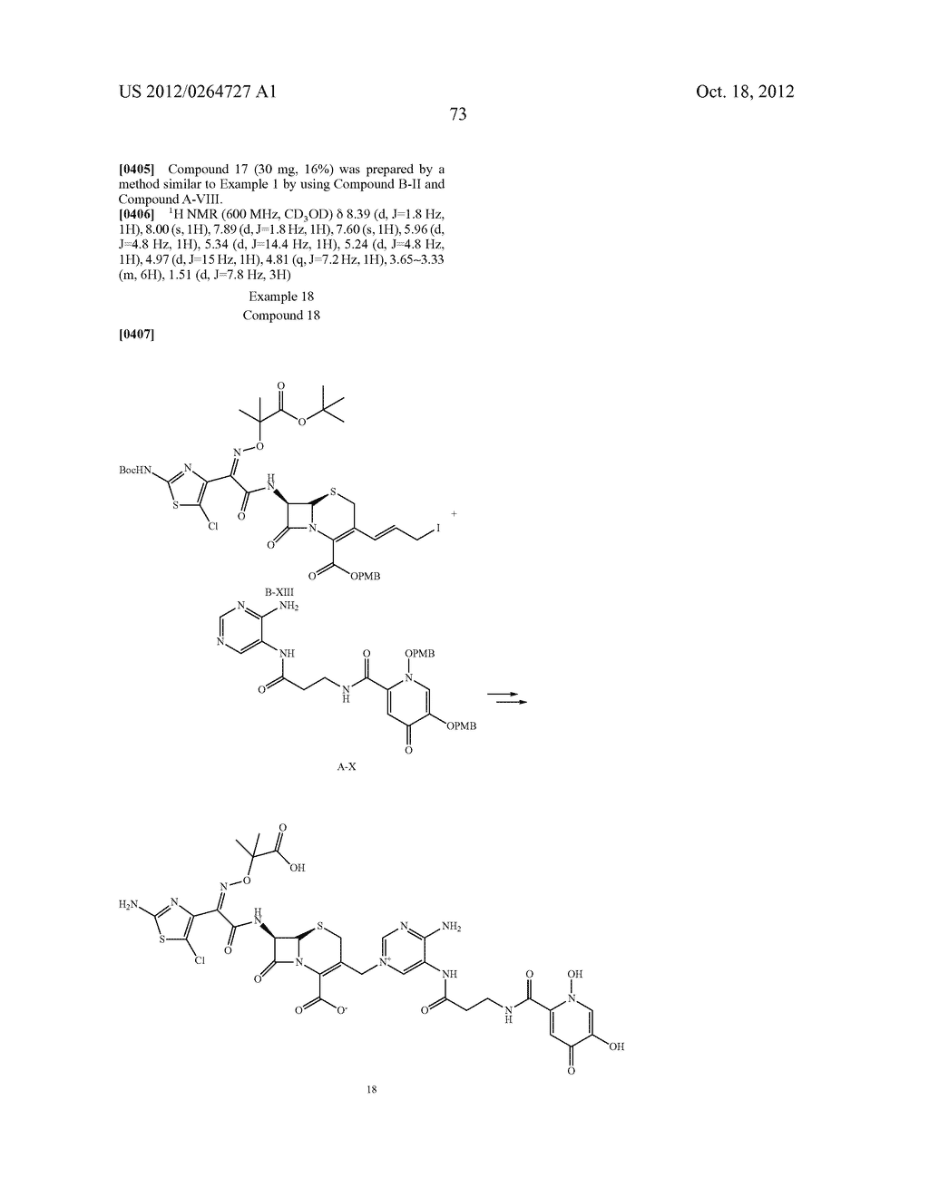 NOVEL CEPHALOSPORIN DERIVATIVES AND PHARMACEUTICAL COMPOSITIONS THEREOF - diagram, schematic, and image 76