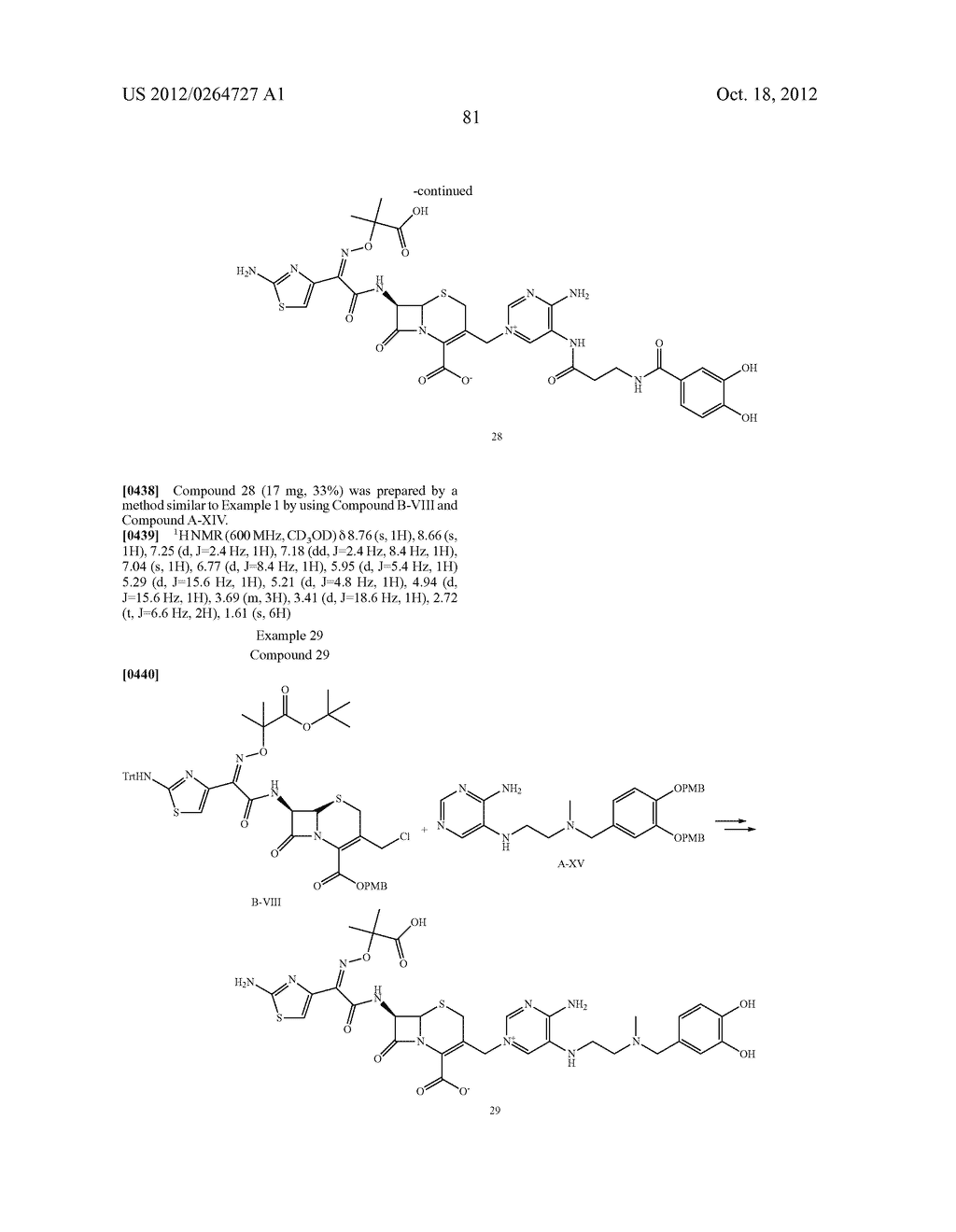 NOVEL CEPHALOSPORIN DERIVATIVES AND PHARMACEUTICAL COMPOSITIONS THEREOF - diagram, schematic, and image 84