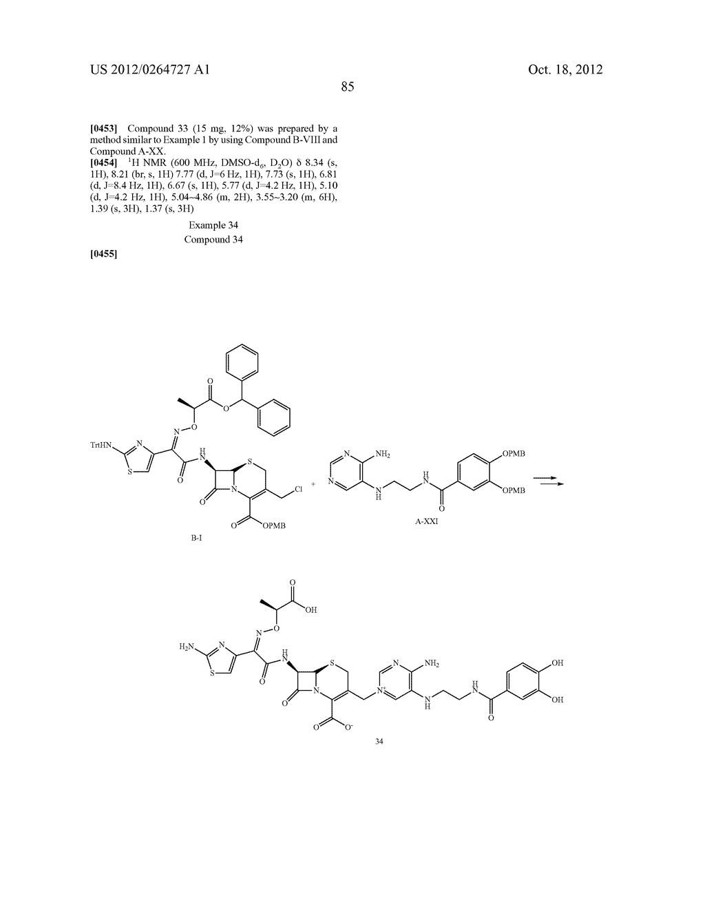 NOVEL CEPHALOSPORIN DERIVATIVES AND PHARMACEUTICAL COMPOSITIONS THEREOF - diagram, schematic, and image 88