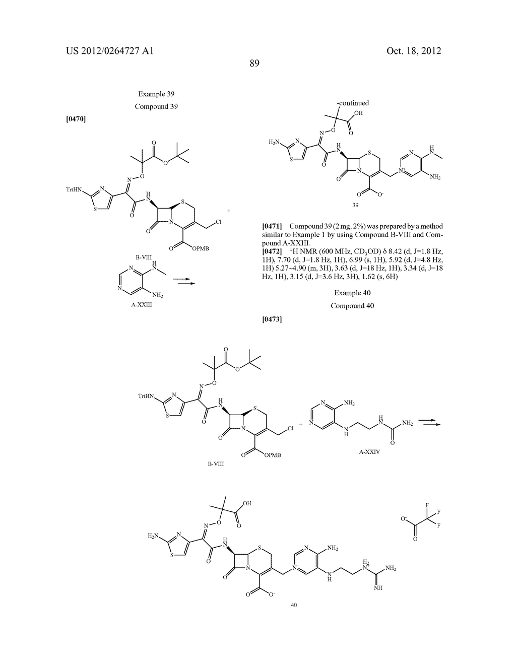 NOVEL CEPHALOSPORIN DERIVATIVES AND PHARMACEUTICAL COMPOSITIONS THEREOF - diagram, schematic, and image 92