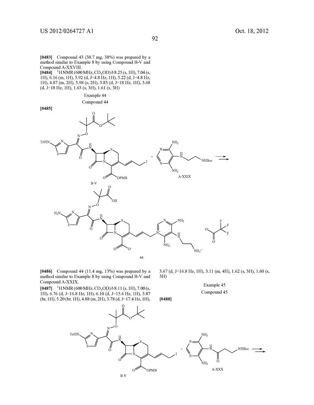 NOVEL CEPHALOSPORIN DERIVATIVES AND PHARMACEUTICAL COMPOSITIONS THEREOF - diagram, schematic, and image 95