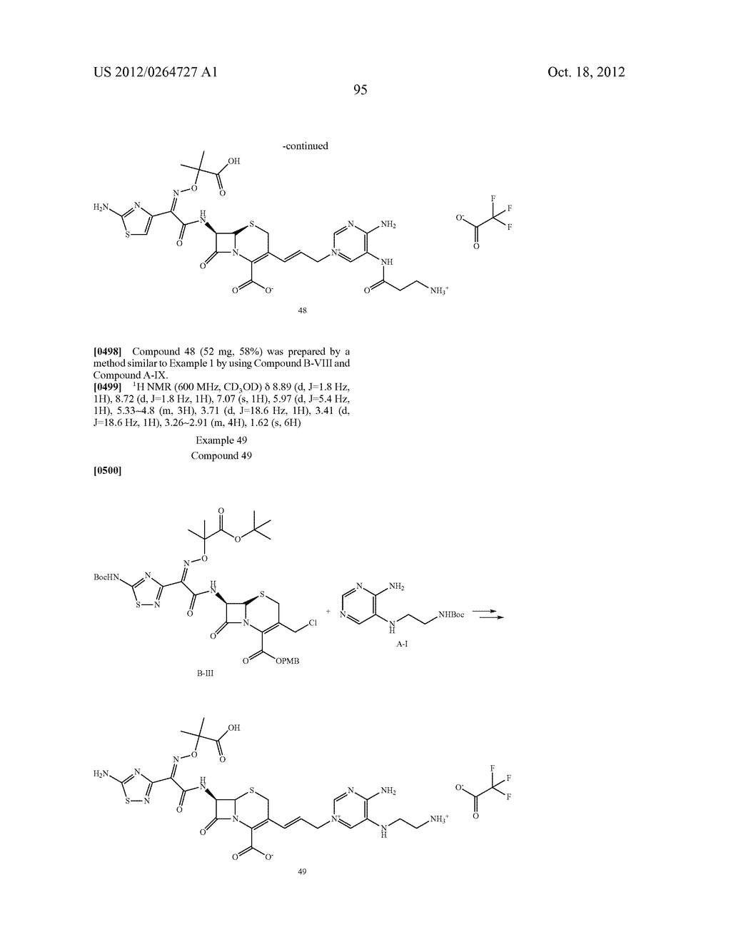 NOVEL CEPHALOSPORIN DERIVATIVES AND PHARMACEUTICAL COMPOSITIONS THEREOF - diagram, schematic, and image 98