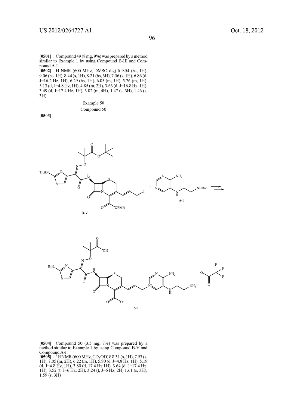 NOVEL CEPHALOSPORIN DERIVATIVES AND PHARMACEUTICAL COMPOSITIONS THEREOF - diagram, schematic, and image 99