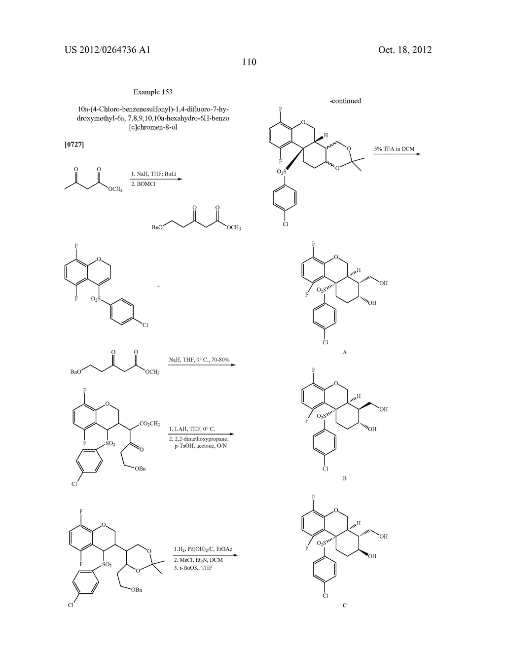 BENZENESULFONYL-CHROMANE, THIOCHROMANE, TETRAHYDRONAPHTHALENE AND RELATED     GAMMA SECRETASE INHIBITORS - diagram, schematic, and image 111