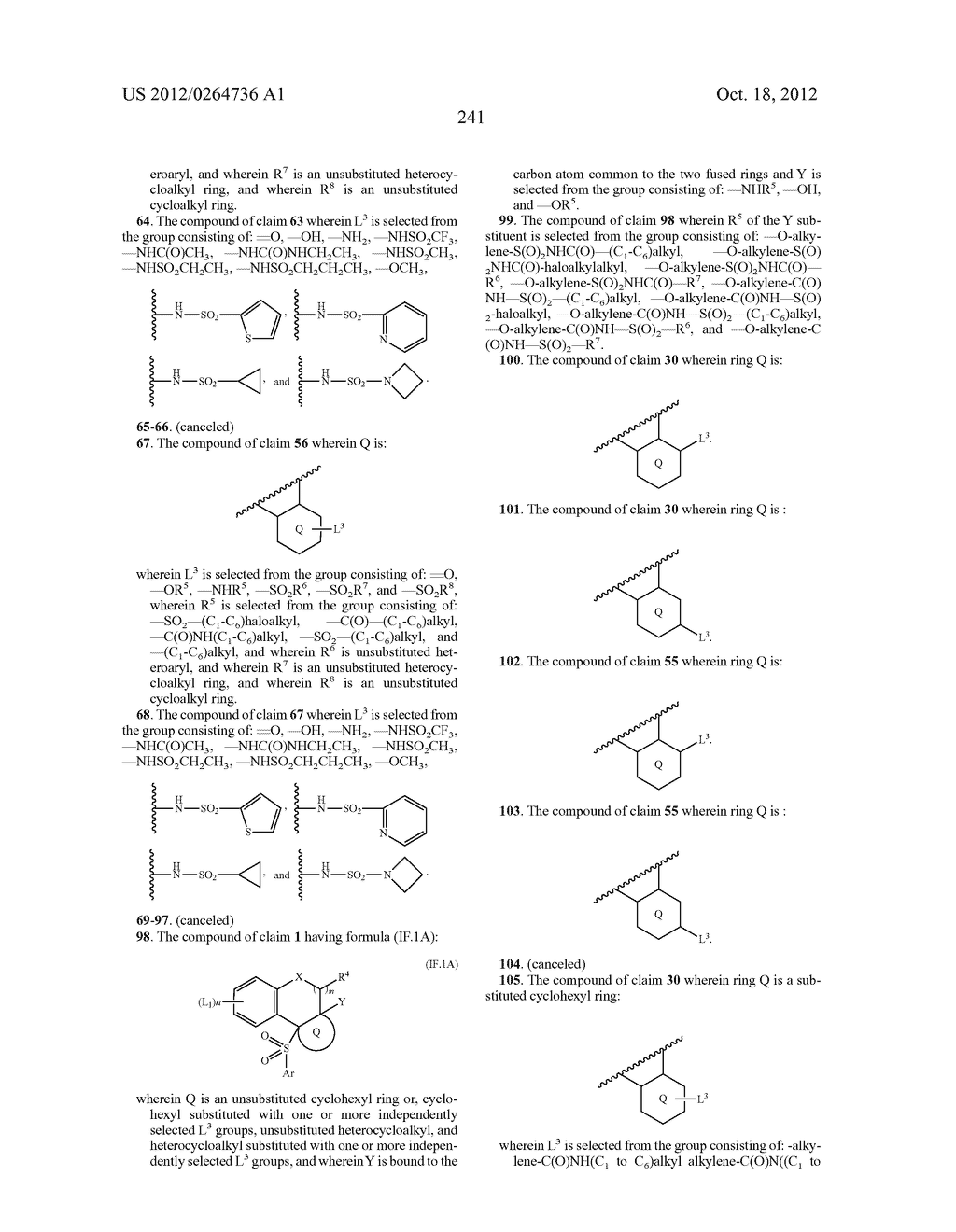 BENZENESULFONYL-CHROMANE, THIOCHROMANE, TETRAHYDRONAPHTHALENE AND RELATED     GAMMA SECRETASE INHIBITORS - diagram, schematic, and image 242