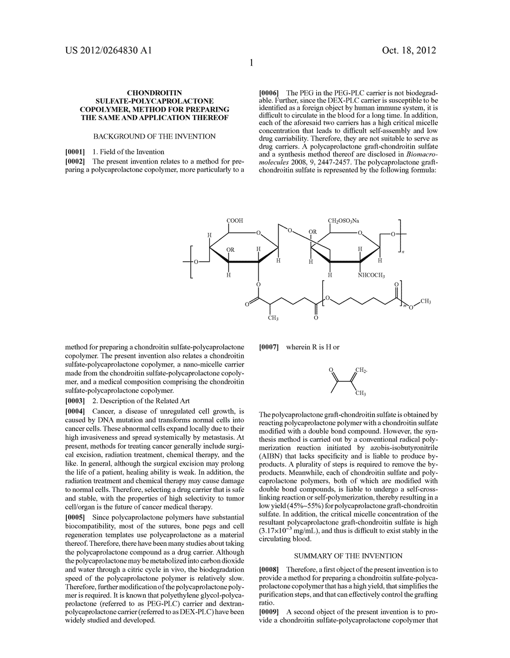 CHONDROITIN SULFATE-POLYCAPROLACTONE COPOLYMER, METHOD FOR PREPARING THE     SAME AND APPLICATION THEREOF - diagram, schematic, and image 10