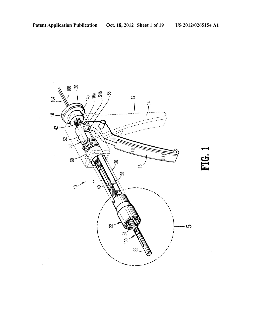 Surgical Apparatus and Structure for Applying Sprayable Wound Treatment     Material - diagram, schematic, and image 02