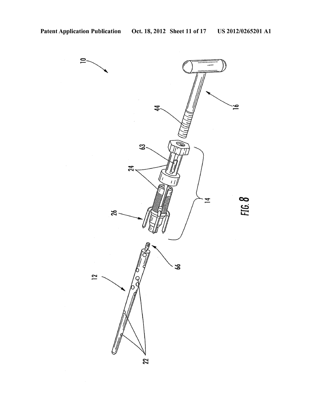 INTRAMEDULLARY DEVICE ASSEMBLY AND ASSOCIATED METHOD - diagram, schematic, and image 12