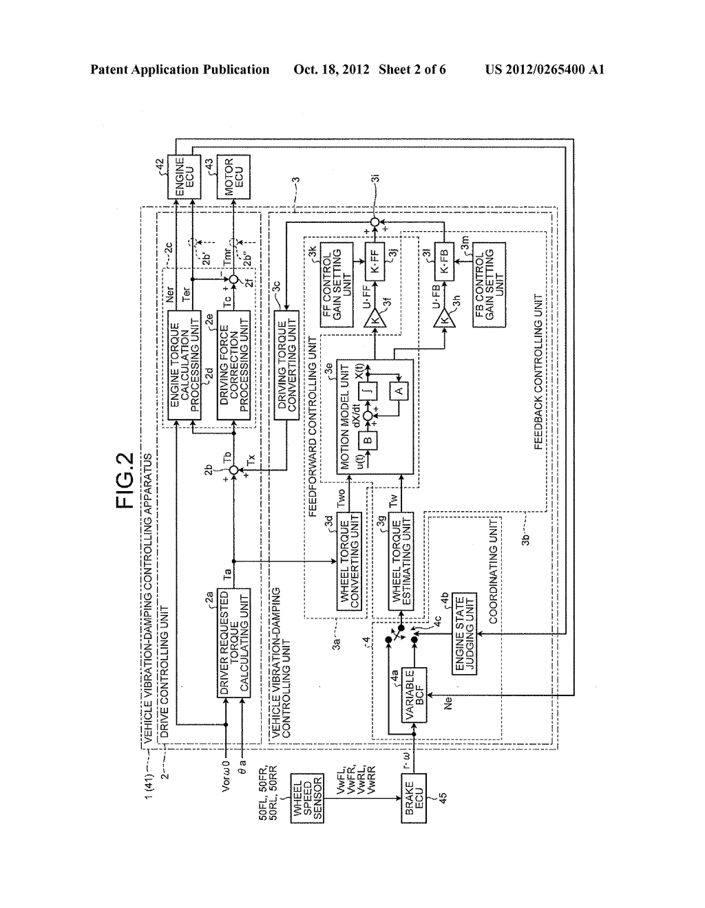 VEHICLE VIBRATION-DAMPING CONTROLLING APPARATUS - diagram, schematic, and image 03