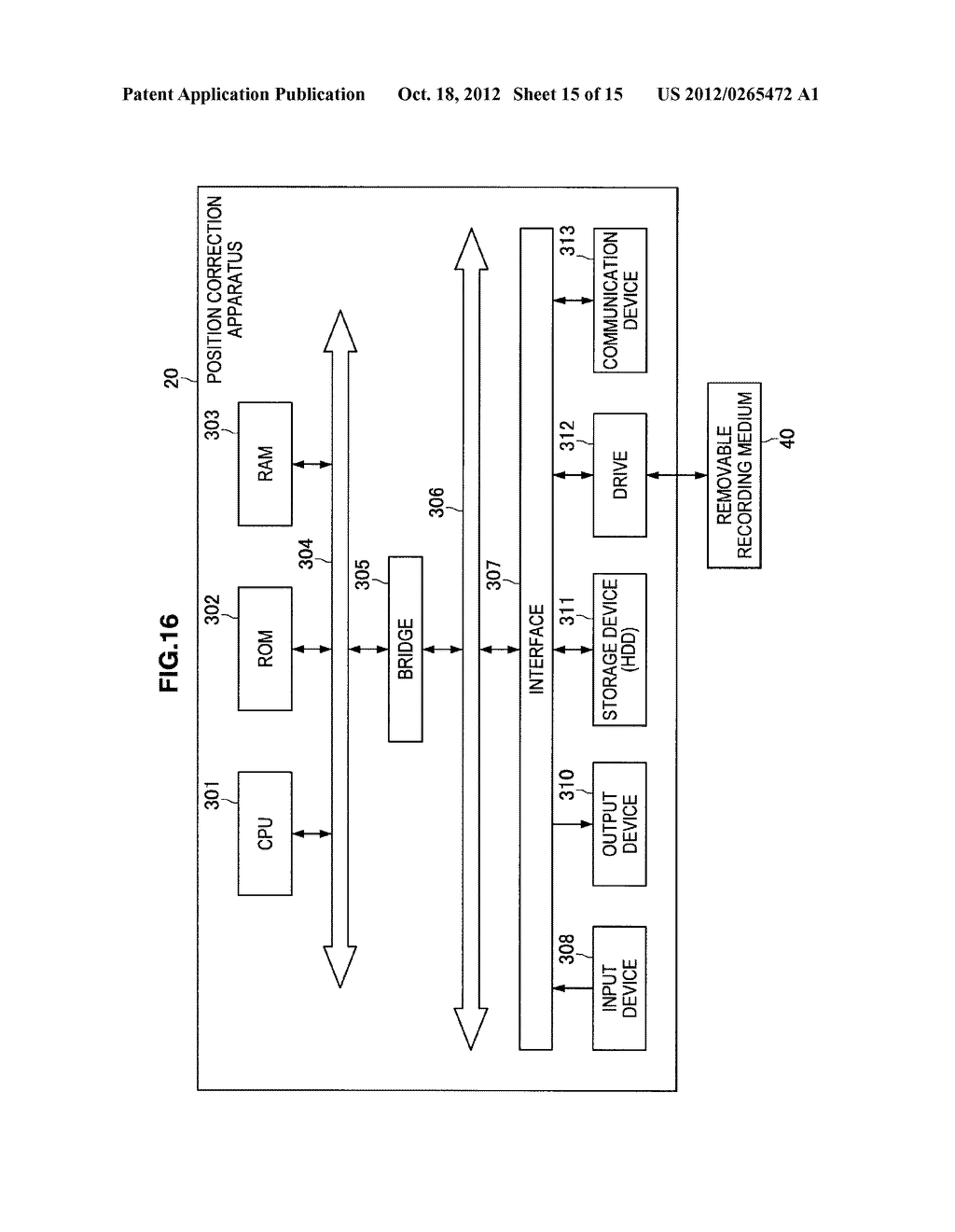 POSITION CORRECTION APPARATUS, POSITION CORRECTION METHOD, PROGRAM,     POSITION CORRECTION SYSTEM - diagram, schematic, and image 16