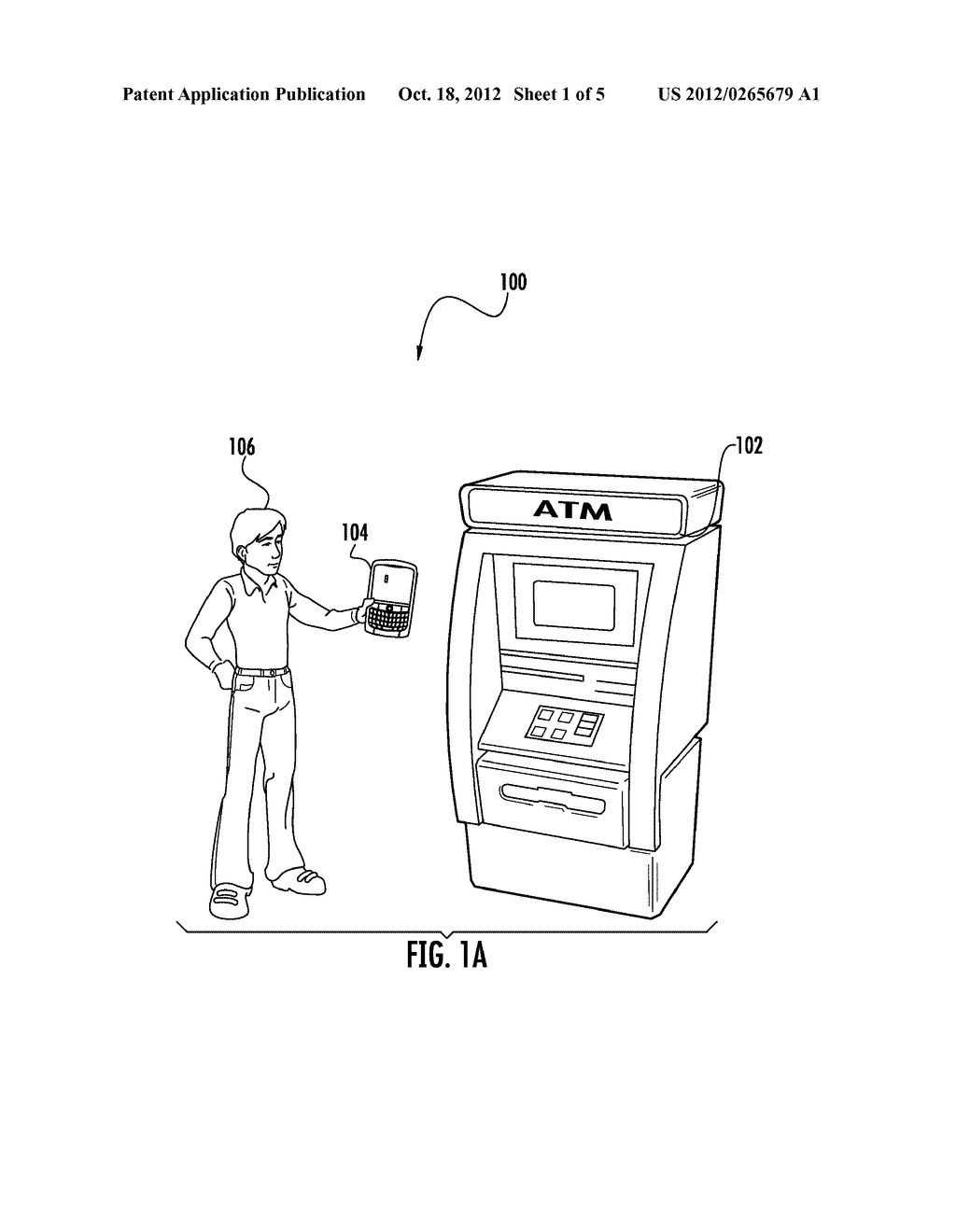 AUTOMATED TELLER MACHINE (ATM) TO MOBILE COMMUNICATION DEVICE SESSION     INTEGRATION - diagram, schematic, and image 02