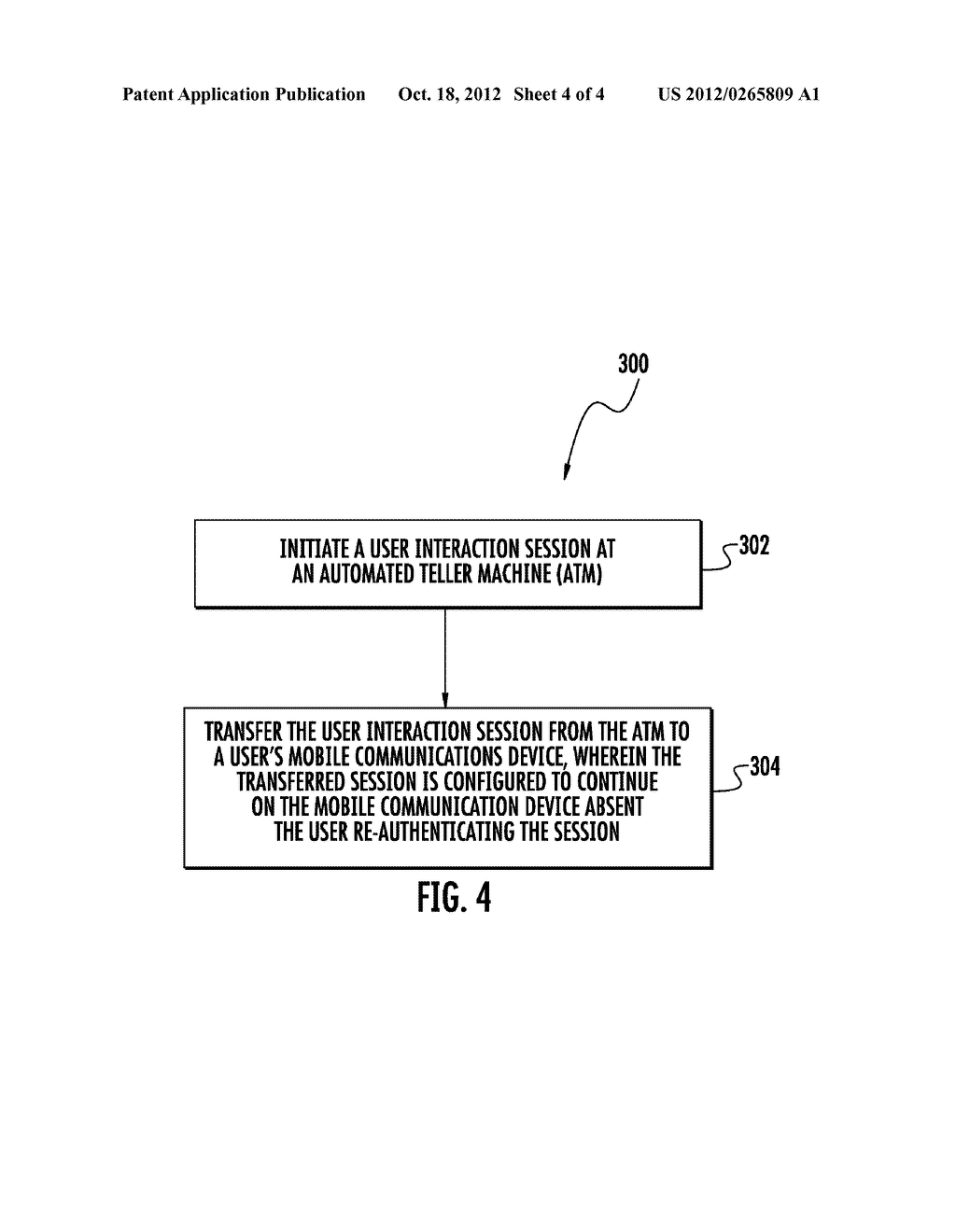 TRANSFERRING INFORMATION FROM AN AUTOMATED TELLER MACHINE (ATM) TO MOBILE     COMMUNICATION DEVICE DURING A USER INTERACTION SESSION - diagram, schematic, and image 05