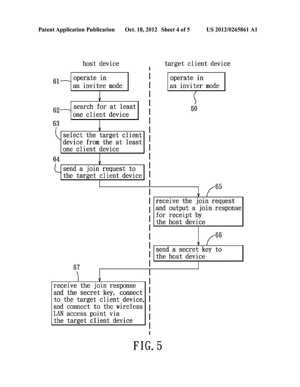 METHOD FOR SHARING ACCESS TO A WIRELESS LAN ACCESS POINT - diagram, schematic, and image 05