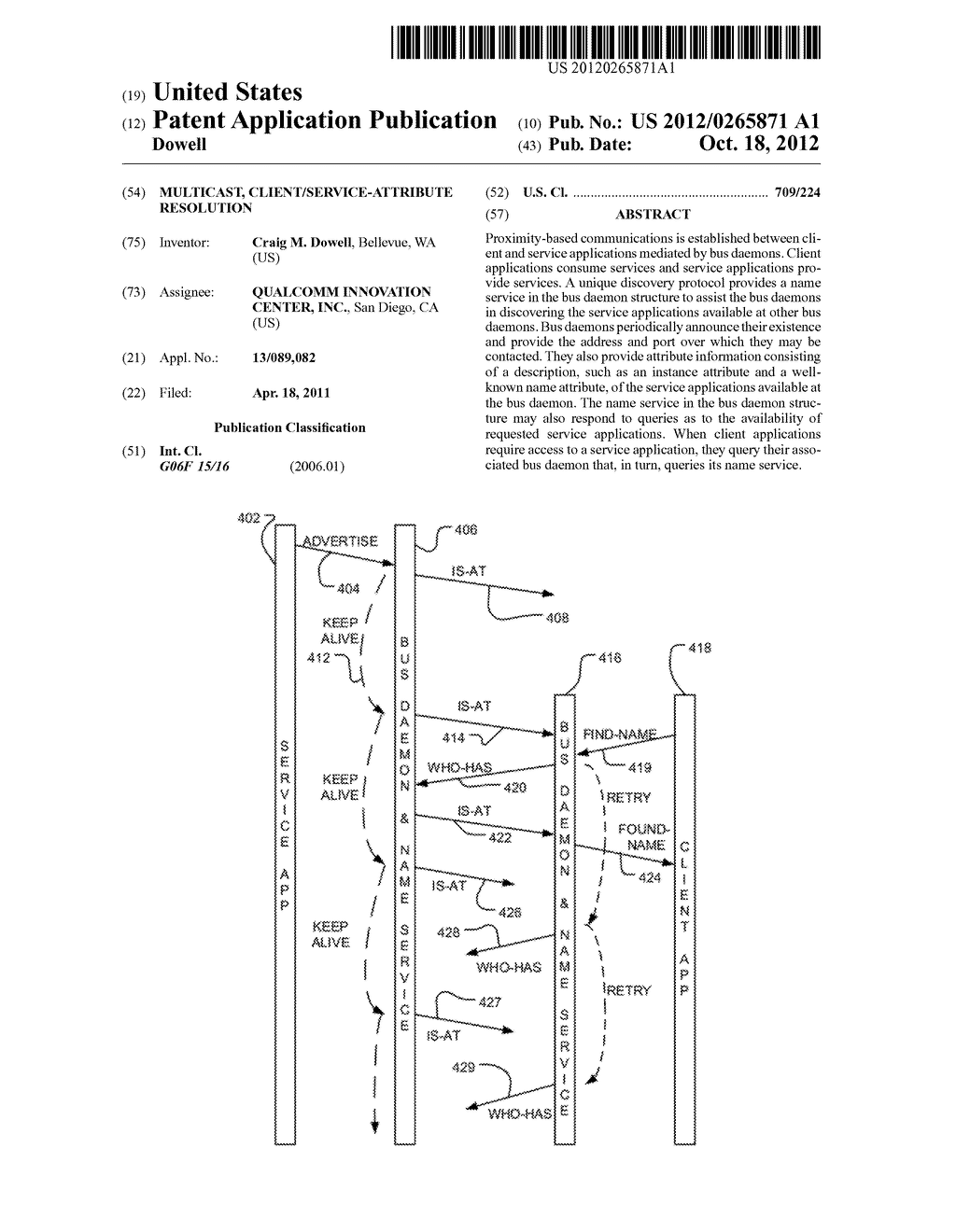 MULTICAST, CLIENT/SERVICE-ATTRIBUTE RESOLUTION - diagram, schematic, and image 01